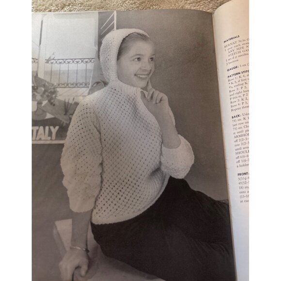 Bernat Knitting Pattern Book Knits By Mirsa Of Italy Book #65 1960s Vintage - Picture 12 of 14
